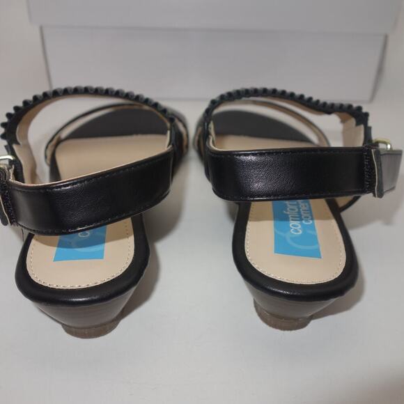 New in Box Comfort Corner BLACK Sandals Low Heel Women's 7 - Picture 7 of 10